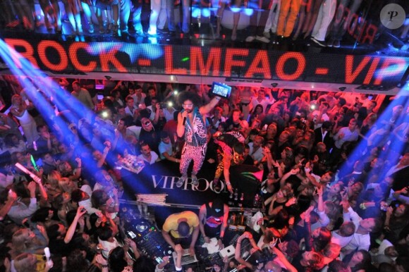 LMFAO en concert lors de la soirée du 6 août 2012 au VIP ROOM de Saint-Tropez