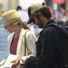 Rachel McAdams et Michael Sheen à l'aéroport de Los Angeles, le 9 août 2012