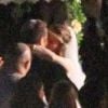 Mariage de Natalie Portman et Benjamin Millepied le 4 août 2012 à Big Sur en Californie - Les deux mariés s'embrassent