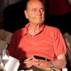 Jacques Chirac déjeune à la terrasse du restaurant Le Girelier, à St-Tropez, le vendredi 10 août 2012.