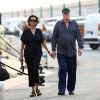 Michael Caine en vacances avec sa femme à Saint-Tropez le 13 août 2012