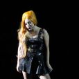 Lady Gaga en plein Born This Way Ball à Bucarest, le 16 août 2012.