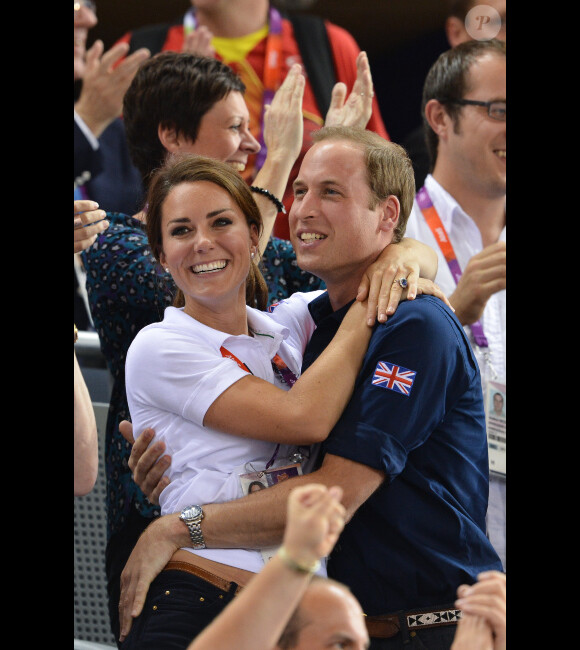 Le prince William et la duchesse de Cambridge lors des Jeux olympiques de Londres le 2 août 2012