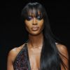 Naomi Campbell à Milan lors du défilé Roberto Cavalli automne-hiver 2012-2013. Le 27 février 2012.