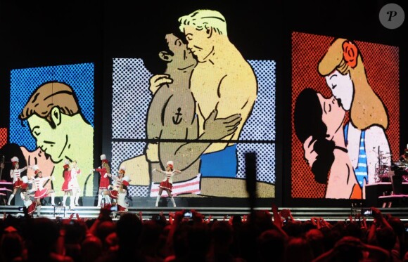 Madonna en concert à Moscou le 7 août 2012.