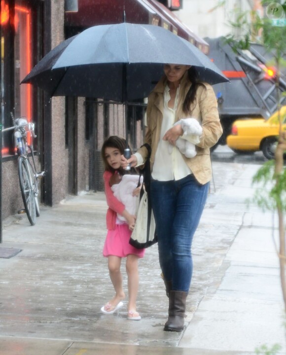 Katie Holmes et Suri en juillet 2013 à New York.