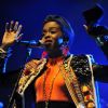 Lauryn Hill en concert à l'Olympia, à Paris, le 16 avril 2012.