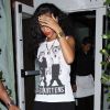 Rihanna à la sortie restaurant italien de Santa Monica à Los Angeles le 22 août 2012