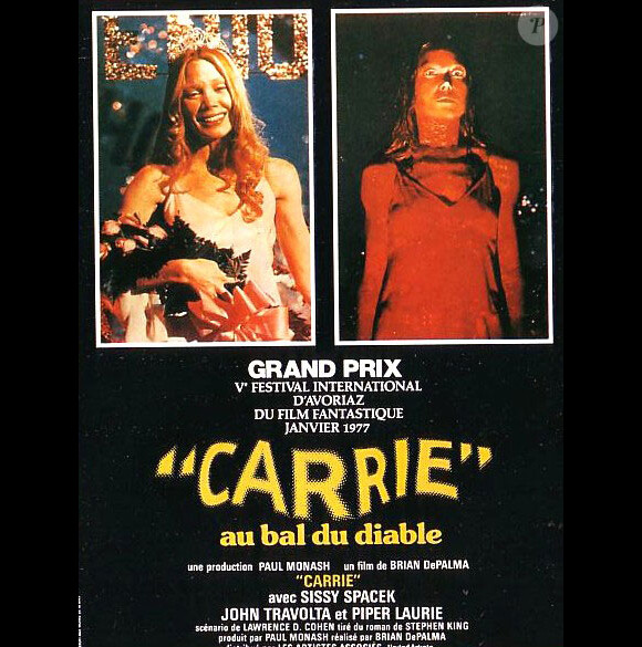 Sissy Spacek dans Carrie (1977) de Brian de Palma.