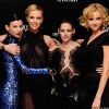 Liberty Ross, Charlize Theron, Kristen Stewart et Lily Cole en mai 2012 à Londres.