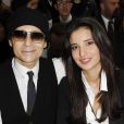 Jean-Luc Delarue et son épouse Anissa, lors du défilé Dior à Paris en janvier 2012