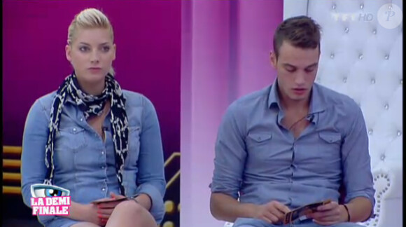 Nadège et Julien dans Secret Story 6, mercredi 29 août 2012 sur TF1
