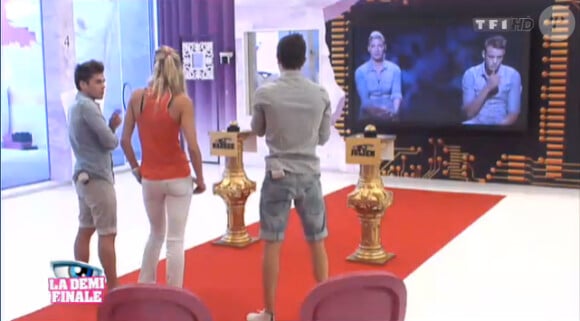 Sacha, Yoann et Audrey dans Secret Story 6, mercredi 29 août 2012 sur TF1
