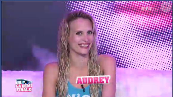 Audrey dans Secret Story 6, mercredi 29 août 2012 sur TF1