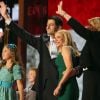 Janna Ryan accompagnait son mari Paul Ryan, colistier de Mitt Romney aux prochaines élections présidentielles américaines, ainsi que ses enfants Liza, Charlie et Sam lors du congrès républicain de Tampa le 29 août 2012