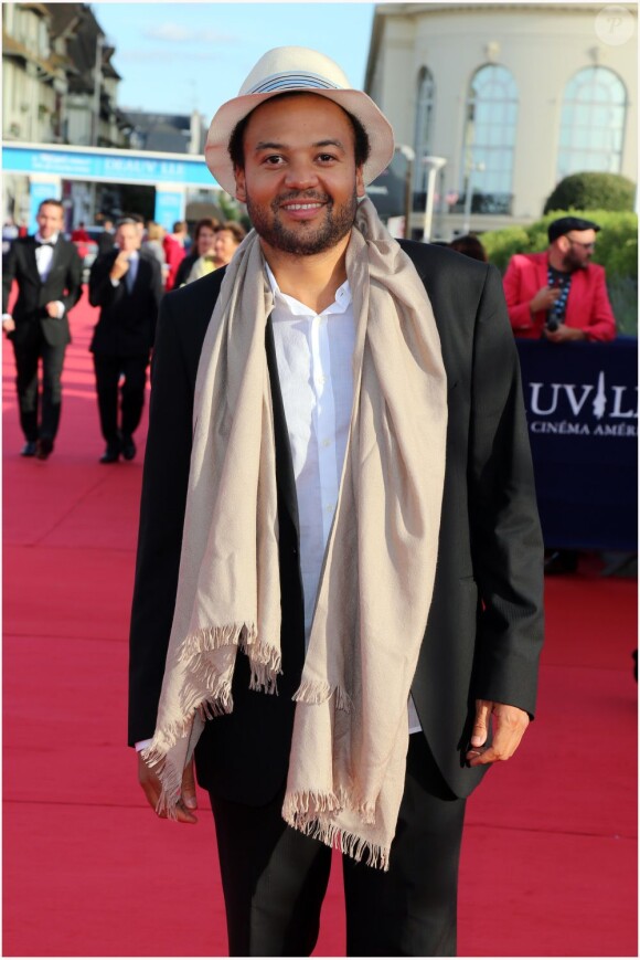 Fabrice Eboué lors de la cérémonie d'ouverture du 38e Festival du cinéma américain de Deauville, le 31 août 2012.