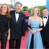 Philippe Augier (maire de Deauville) et Charles H. Rivkin (ambassadeur des Etats-Unis d'Amérique en France et à Monaco) lors de la cérémonie d'ouverture du 38e Festival du cinéma américain de Deauville, le 31 août 2012.