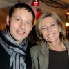 Marc-Olivier Fogiel et Claire Chazal en février 2012 à Paris
