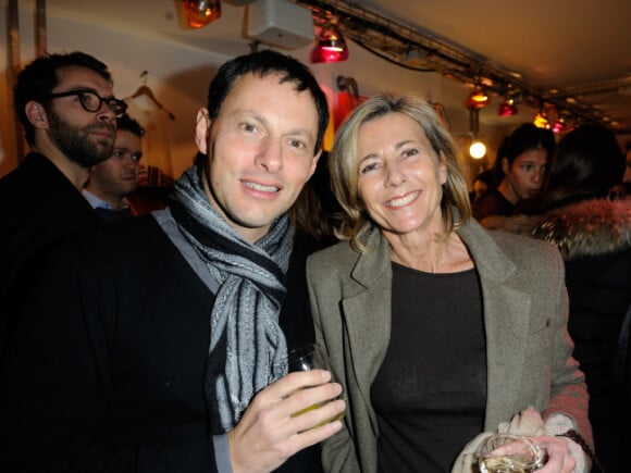 Marc-Olivier Fogiel et Claire Chazal en février 2012 à Paris