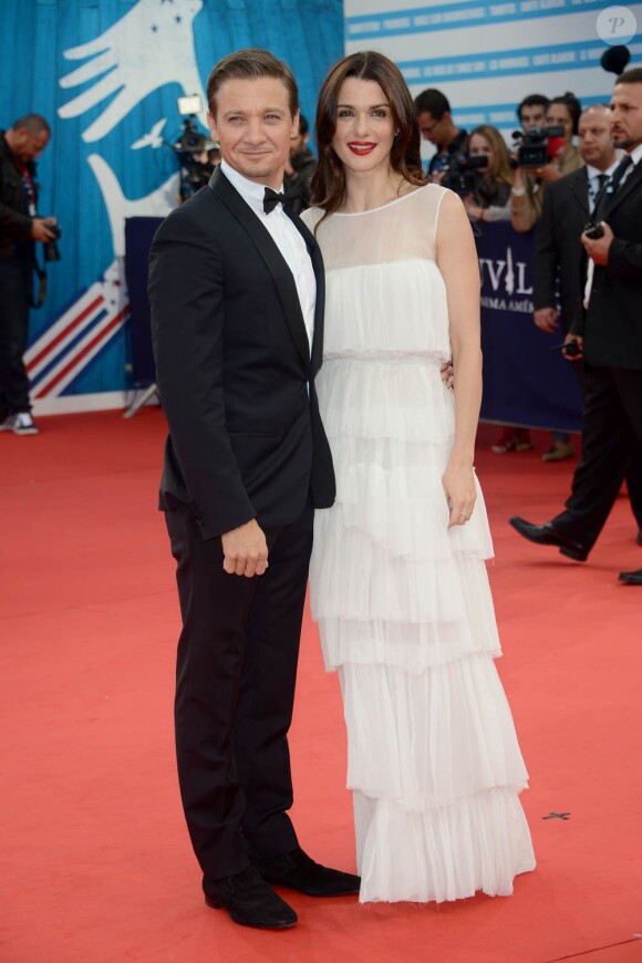 Rachel Weisz et Jeremy Renner présentent Jason Bourne : L'héritage au 38e festival de Deauville. 1/09/2012