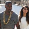 Kanye West décontracté et Kim Kardashian sur son 31 se rendent au cinéma pour voir le film ParaNorman. New York, le 1er septembre 2012.