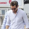 Ryan Reynolds rejoint sa petite amie Blake Lively dans un taxi-bateau. Venise, le 30 août 2012.