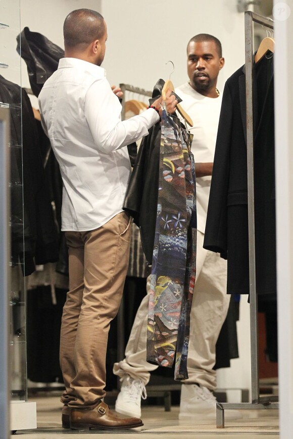 Kanye West fait du shopping à New York le 2 septembre 2012