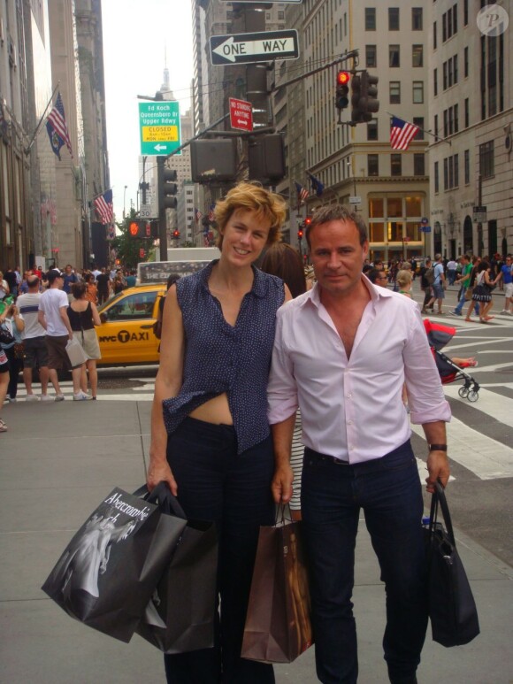 Fabien Lecoeuvre et Anne Richard à New York, août 2012.