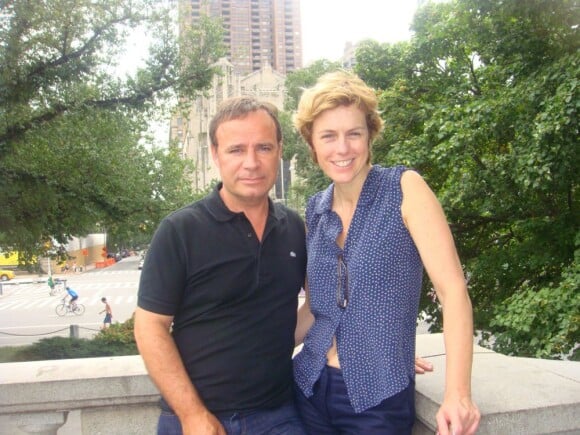 Fabien Lecoeuvre et Anne Richard célèbrent six ans d'amour à New York, août 2012.