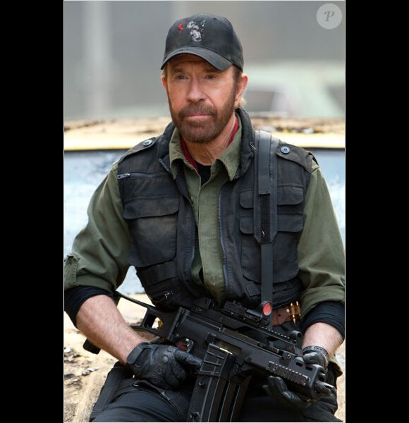 Chuck Norris dans Expendables 2 : unité spéciale, en salles depuis le 22 août 2012.