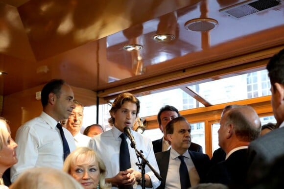 Jean Sarkozy a prononcé un discours flatteur à l'égard de Jean-François Copé lors d'une réunion politique qui s'est tenue au bar le Winston à Neuilly-sur-Seine le 4 septembre 2012