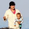 Selma Blair déjeune avec son fils sur la plage de Malibu le 5 septembre 2012