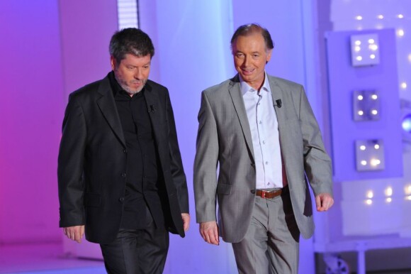 Chevallier et Laspalès lors de l'enregistrement de l'émission Vivement dimanche, diffusé sur France 2 le 9 septembre 2012