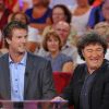 Robert Charlebois et son fils Victor lors de l'enregistrement de l'émission Vivement dimanche, diffusé sur France 2 le 9 septembre 2012