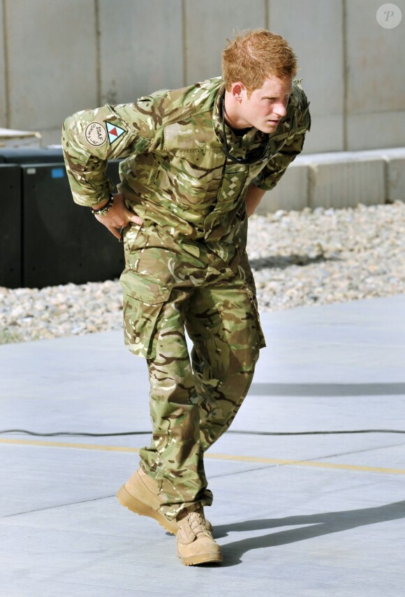 Le prince Harry en Afghanistan, le 7 septembre 2012.