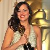 Marion Cotillard et son Oscar de la meilleure actrice en 2008