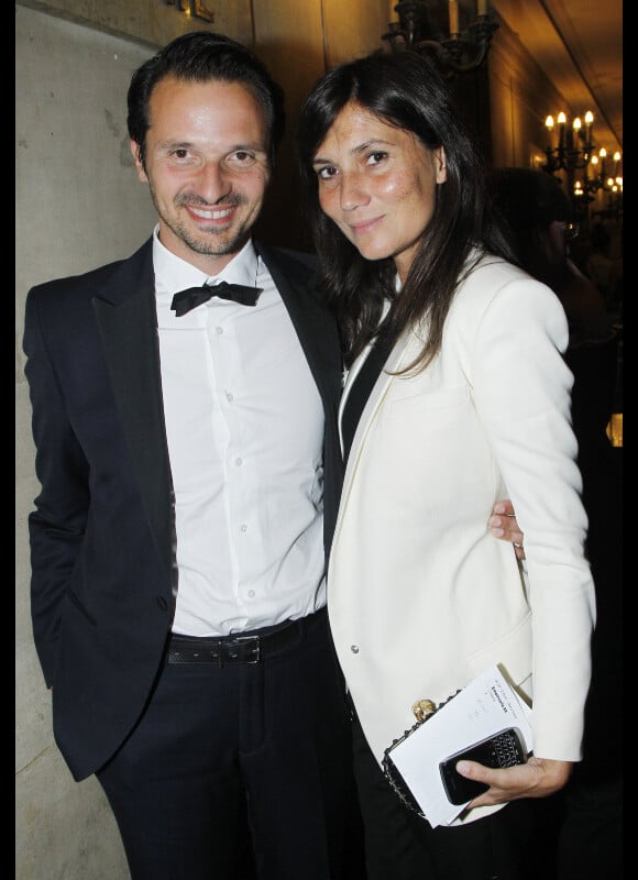 Emmanuelle Alt et son époux Franck au dîner offert par Cartier dans le foyer du Palais Garnier après le concert de George Michael en faveur de Sidaction, à Paris, le 9 septembre 2012.