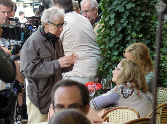 Cate Blanchett filme une scène du nouveau film encore sans titre de Woody Allen à New York, le 10 septembre 2012.