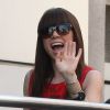 Carly Rae Jepsen arrive dans les locaux de NRJ à Paris, le 7 septembre 2012.