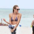 Candice Swanepoel est à Miami pour le shooting de la nouvelle campagne de Victoria's Secret. 14 septembre 2012