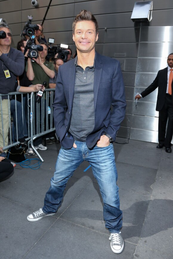 L'animateur Ryan Seacrest à la conférence de presse American Idol à New York, le 16 septembre 2012.