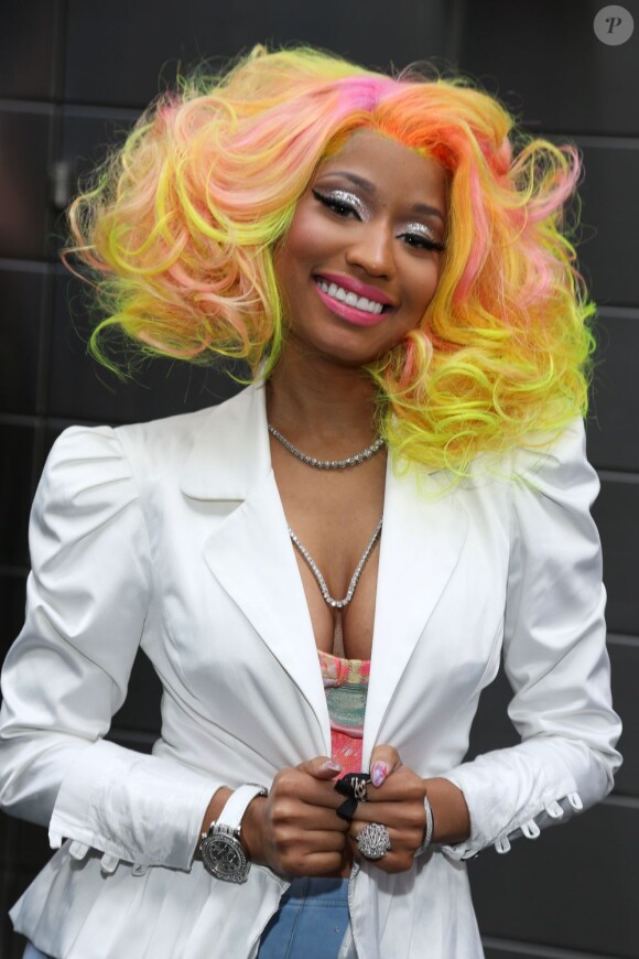 La rappeuse Nicki Minaj à la conférence de presse American Idol à New York, le 16 septembre 2012.