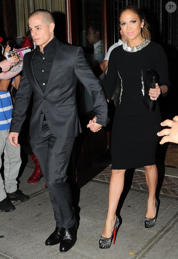 Jennifer Lopez et Casper Smart dans les rues de New York le 12 septembre 2012