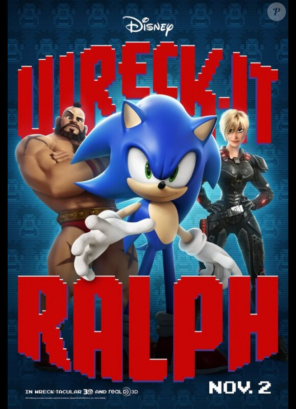 Les nouvelles affiches du film Les Mondes de Ralph avec Sonic