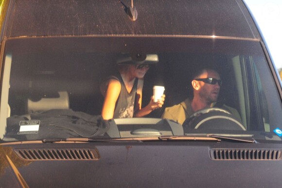 Heidi Klum et Martin Kirsten, son amoureux, à Los Angeles  le 19 septembre 2012