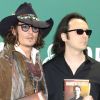 Johnny Depp et Damien Echols à New York, le 21 septembre 2012.