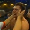 Corrie Sanders lors de son titre de champion du monde poids lourds WBO le 8 mars 2003 à Hanovre, acquis par KO au deuxième round face à Wladimir Klitschko. Le boxeur sud-africain est mort le 23 septembre 2012 à 46 ans après avoir reçu deux balles lors d'un braquage la veille, en tentant de protéger sa fille.