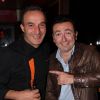 Pascal Sellem et Gérald Dahan lors d'une soirée people au restaurant O'Mantra à Paris le 23 septembre 2012