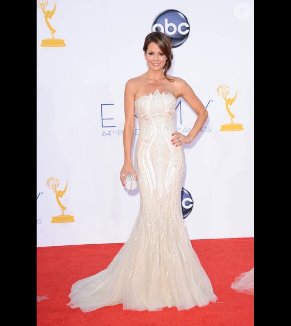Brooke Burke superbe sur le tapis rouge des Emmy Awards, le 23 septembre 2012 à Los Angeles