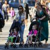 Sarah Jessica Parker emmène ses filles à l'école, à New York, le 24 septembre 2012